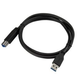 StarTech.com Cable Certificado 1m USB 3.0 Super Speed USB B Macho a USB A Macho Adaptador para Impresora - Negro