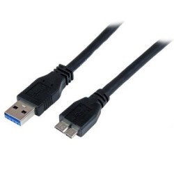 Cable USB StarTech.com - 1 m, USB A, Micro-USB B, Macho/Macho, Negro