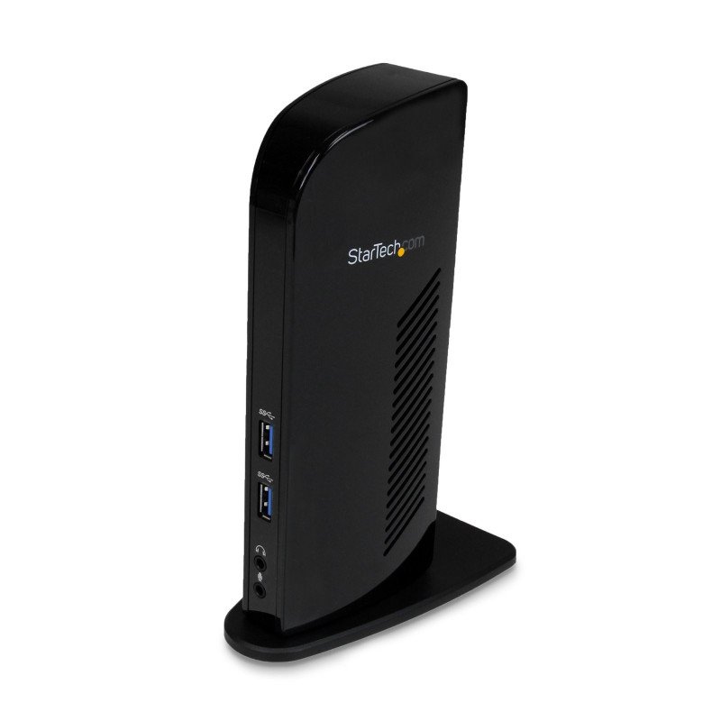 StarTech.com Docking Station USB 3.0 de 2 Monitores para Portátil - HDMI y DVI/VGA - Hub Ladrón 6x USB-A - GbE - Audio -
