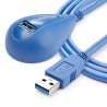 Cable de extensión StarTech.com - 1, 52 m, Macho/hembra, Azul