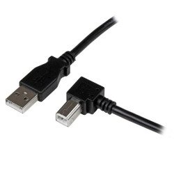 Cable Adaptador USB para impresora StarTech.com USBAB3MR - Negro, Adaptadores