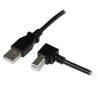 Cable Adaptador USB para impresora StarTech.com USBAB3MR - Negro, Adaptadores