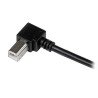 Cable Adaptador USB para impresora StarTech.com USBAB3MR - Negro, Adaptadores