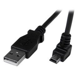 Cable adaptador USB StarTech.com - 2 m, USB A, Mini-USB B, Macho/Macho, Negro