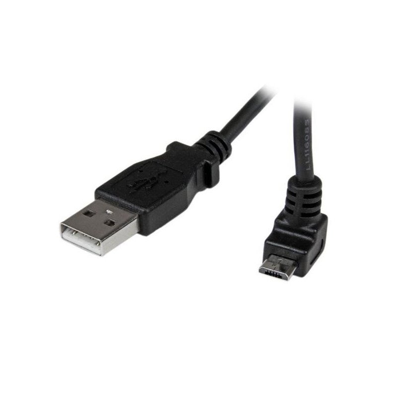 Cable adaptador USB StarTech.com - 1 m, USB A, Micro-USB B, Macho/Macho, Negro