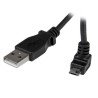 Cable adaptador USB StarTech.com - 1 m, USB A, Micro-USB B, Macho/Macho, Negro