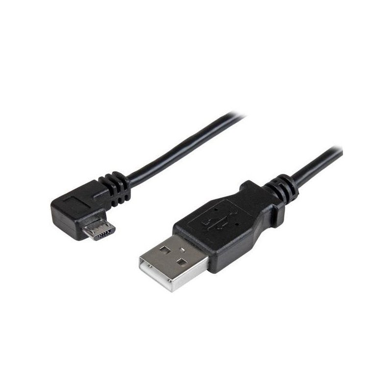 StarTech.com USBAUB2MRA cable USB 2 m USB 2.0 USB A Micro-USB B Negro