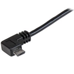 StarTech.com USBAUB2MRA cable USB 2 m USB 2.0 USB A Micro-USB B Negro