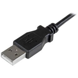 StarTech.com USBAUB2MRA cable USB 2 m USB 2.0 USB A Micro-USB B Negro