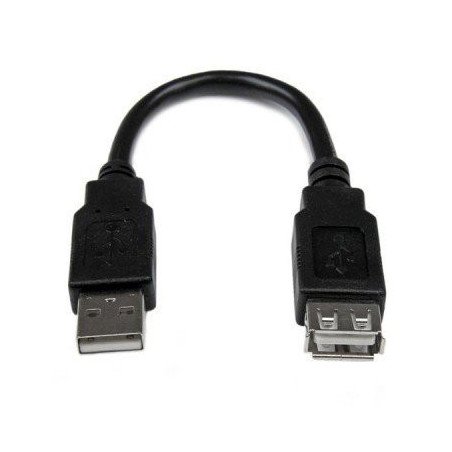 Cable de extensión StarTech.com - Negro, USB, USB, Macho/hembra