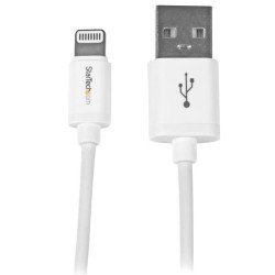 StarTech.com Cable 30cm 0,3m Lightning 8 Pin a USB A 2.0 para Apple iPod iPhone 5 iPad - Blanco