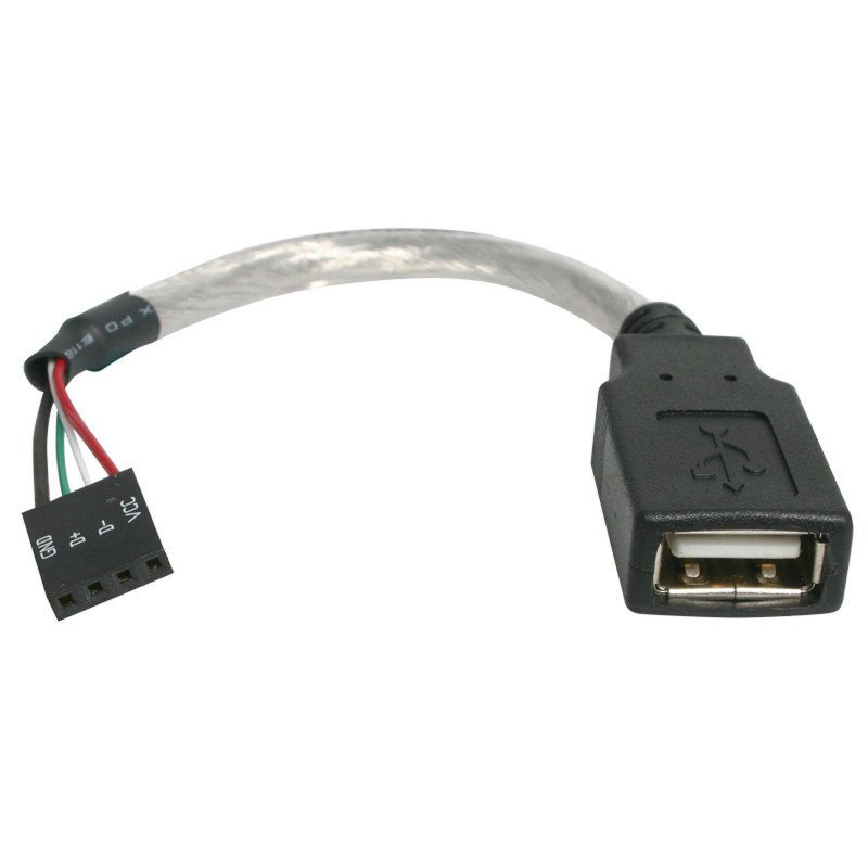 Cable adaptador extensor USB StarTech.com USBMBADAPT - USB A, USB A, Hembra/hembra, Gris