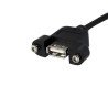 Cable USB StarTech.com - 0, 9 m, IDC, USB A, Hembra/hembra, Negro
