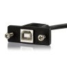 Cable USB StarTech.com - 0.91 m, USB B, USB B, Macho/hembra, Negro