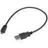Cable adaptador USB StarTech.com - 0.3 m, USB A, Micro-USB B, Macho/Macho, Negro