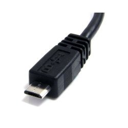 Cable adaptador USB StarTech.com - 0, 1524 m, USB A, Micro-USB B, Macho/Macho, Negro
