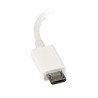 Cable adaptador MicroUSB a USB OTG StarTech.com - Micro-USB B, USB A, Macho/hembra, Color blanco