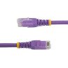 Cable de red StarTech.com - 1.8 m, RJ-45, RJ-45, Macho/Macho, Púrpura