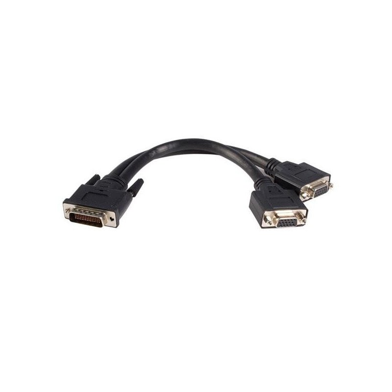 Cable VGA StarTech.com - 0, 2 m, DMS, 2 x VGA, Negro