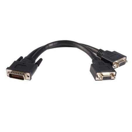 Cable VGA StarTech.com - 0, 2 m, DMS, 2 x VGA, Negro