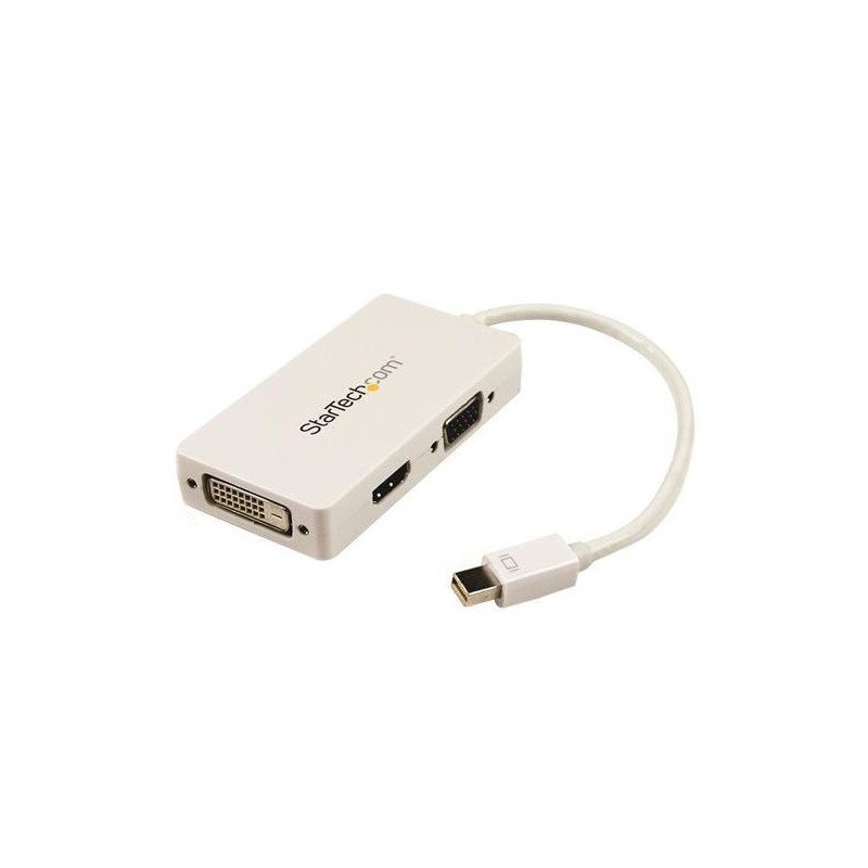 Adaptador de video StarTech.com - Mini DisplayPort, Color blanco