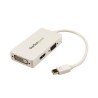 Adaptador de video StarTech.com - Mini DisplayPort, Color blanco