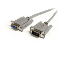 Cable de extensión StarTech.com - DB-9, DB-9, Macho/hembra, Gris, 1.8 