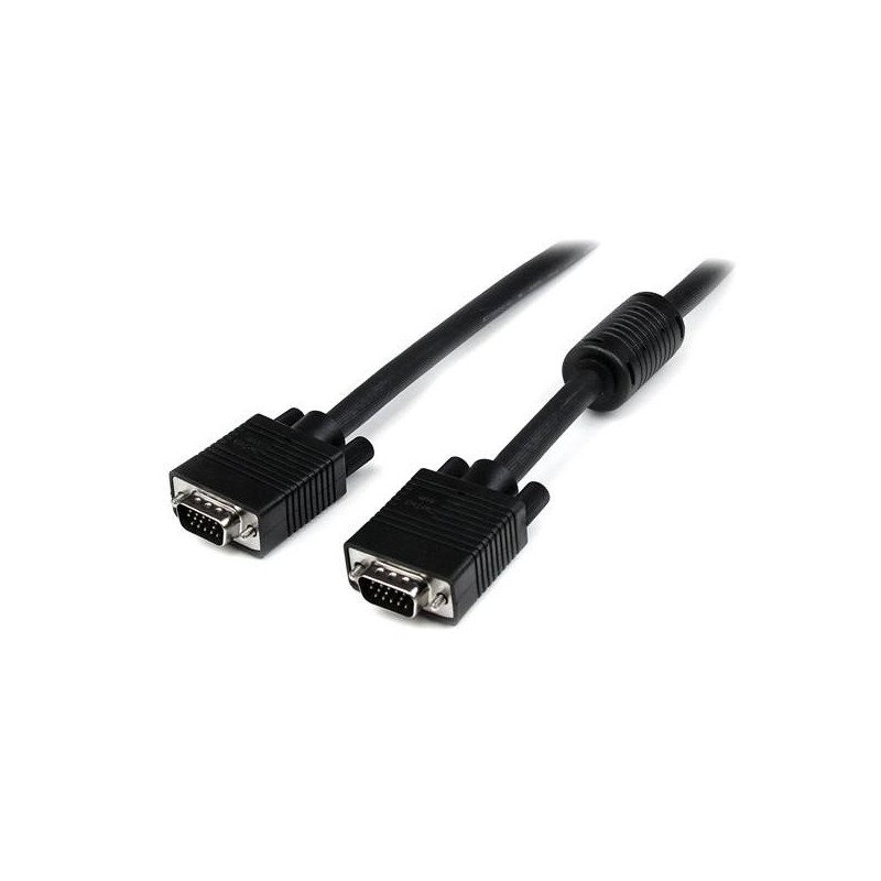 Cable coaxial StarTech.com - 3, 05 m, VGA (D-Sub), VGA (D-Sub), Macho/Macho, Negro