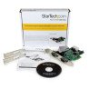 Tarjeta Serial StarTech.com PEX2S553 - PCIe, 0, 46 Mbit/s, Alámbrico