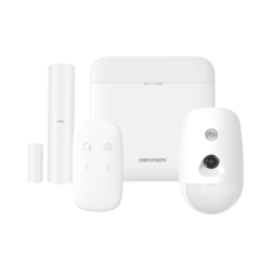 kit de alarma AX pro, incluye: 1 hub, 1 sensor PIR con cámara, 1 contacto magnético, 1 control remoto, WiFi, compatible