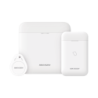 kit de alarma AX Pro para rondines, incluye: 1 hub con batería de respaldo, 1 lector tag, 1 tag, compatible con Hik-con
