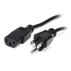 Cable de alimentación StarTech.com - 3, 05 m, Negro