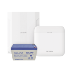 kit de alarma axpro conversión de zonas cableadas a inalámbricas, incluye: 1 hub IP, Wifi y 3g, 4g con batería de respal