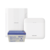 kit de alarma axpro conversión de zonas cableadas a inalámbricas, incluye: 1 hub IP, Wifi y 3g, 4g con batería de respal