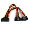 Splitter StarTech.com PYO2LSATA - Negro, SATA