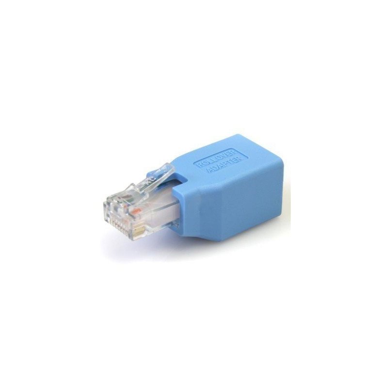 Adaptador rollower StarTech.com - RJ45, RJ45, Macho/hembra, Azul