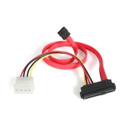 Adaptador cable StarTech.com SAS729PW18 - SATA, Macho/Macho, Rojo