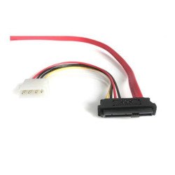 Adaptador cable StarTech.com SAS729PW18 - SATA, Macho/Macho, Rojo