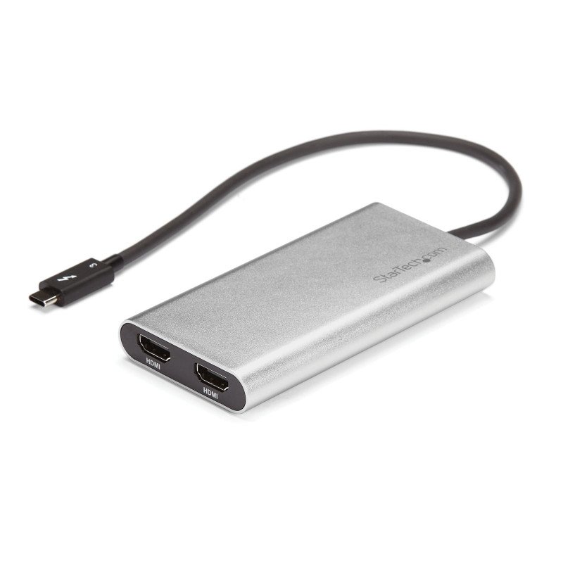 Adaptador de Video Thunderbolt StarTech.com TB32HD24K60 - Plata, USB C Adaptador de Video Thunderbolt StarTech.com TB32HD24K60 - Plata, USB C