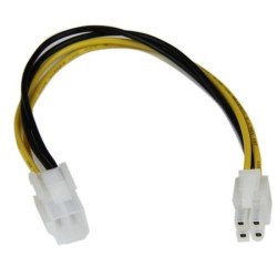 Cable de alimentación StarTech.com - Macho/hembra, 0, 204 m, ATX (4-pi