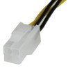 Cable de alimentación StarTech.com - Macho/hembra, 0, 204 m, ATX (4-pin)