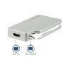 StarTech.com Adaptador USB C Multipuertos de Vídeo HDMI, VGA, Mini DisplayPort o DVI - Convertidor USB Tipo C de Monitor a HDMI
