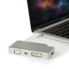 StarTech.com Adaptador USB C Multipuertos de Vídeo HDMI, VGA, Mini DisplayPort o DVI - Convertidor USB Tipo C de Monitor a HDMI