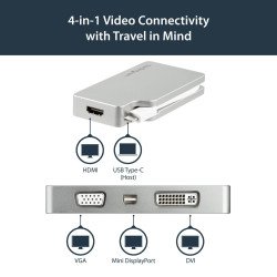 Adaptador de Audio y Video StarTech.com CDPVGDVHDMDP - Plata