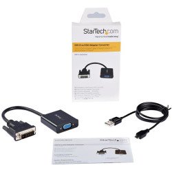 Convertidor DVI a VGA StarTech.com DVI2VGAE - VGA, Negro