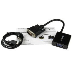 Convertidor DVI a VGA StarTech.com DVI2VGAE - VGA, Negro