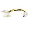 Cable de alimentación StarTech.com LP4PCIEXADAP - Molex (4-pin), Macho