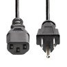 Cable de alimentación StarTech.com - Macho/hembra, 6, 1 m, NEMA 5-15P, Negro, 10