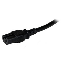Cable de alimentación StarTech.com - Macho/Macho, 2, 4 m, NEMA 5-15P, Negro, 15