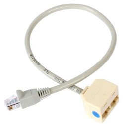 Cable Adaptador Splitter RJ45 StarTech.com RJ45SPLITTER - Gris, Macho/